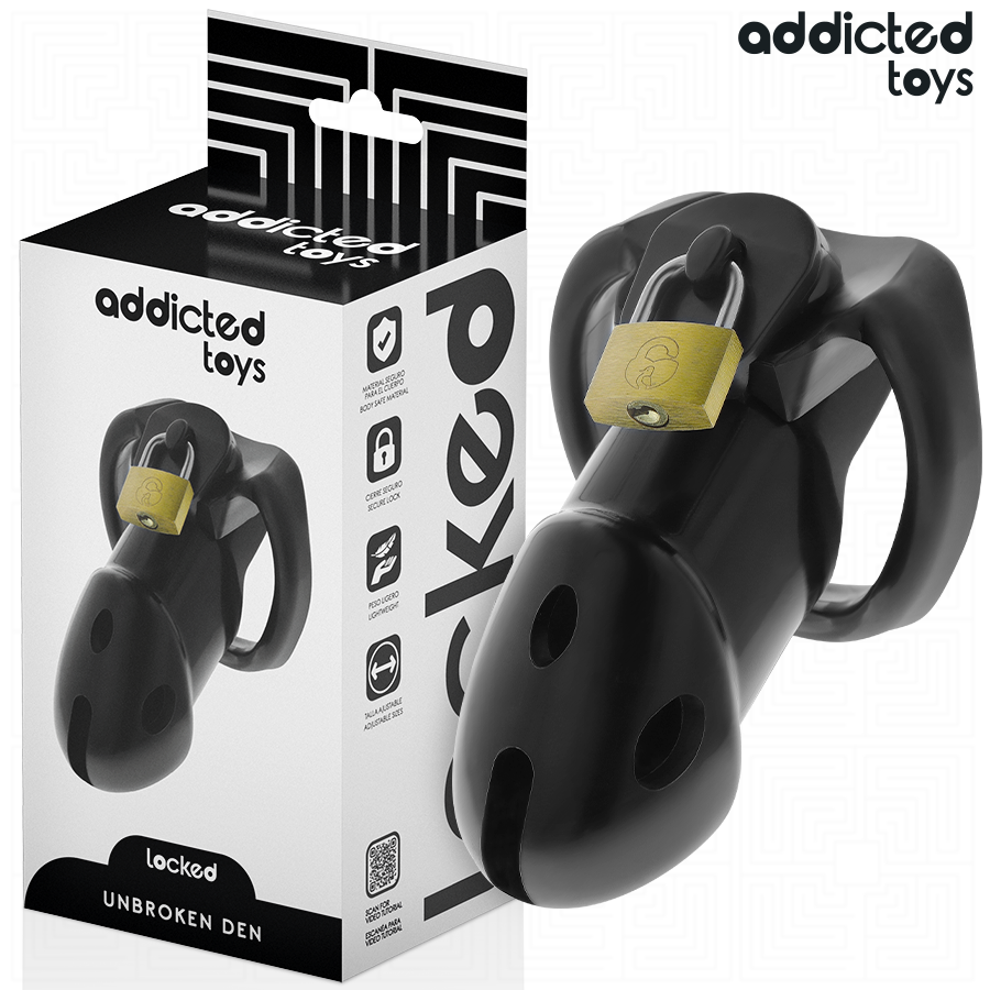 Addicted Toys Locked cage de chasteté Unbroken Den 9,8 cm, vue 1 sur 7