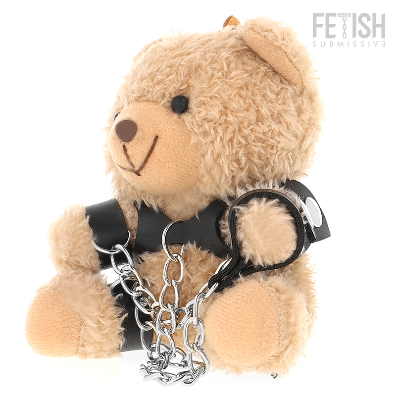 Ours en peluche BDSM Yogi Fetish Submissive modèle 1 avec menottes et chaîne