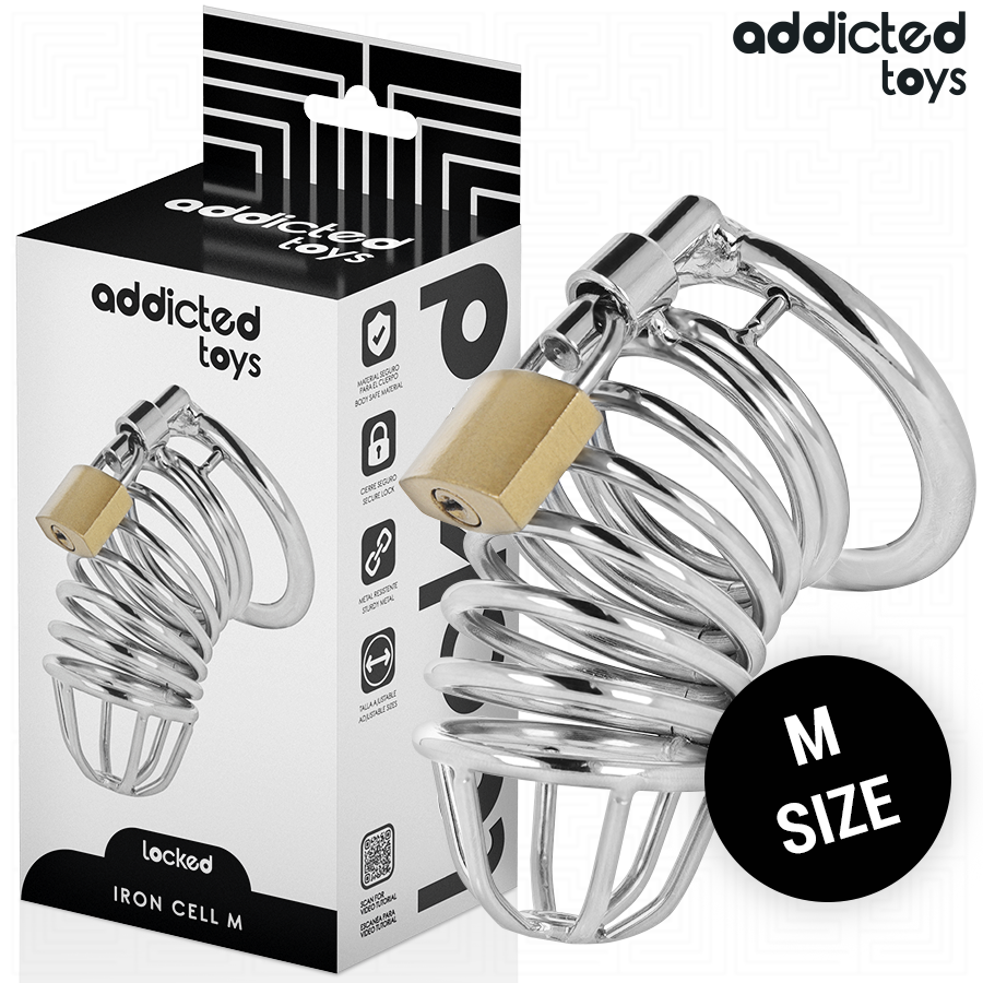 Addicted Toys Locked cage de chasteté métal Iron Cell taille M, vue 1 sur 7