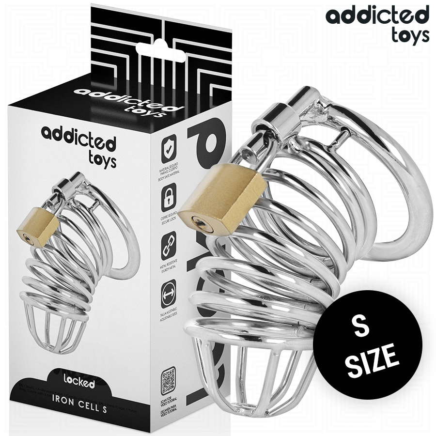 Addicted Toys Locked cage de chasteté métal Iron Cell 4 cm taille S, vue 1 sur 7
