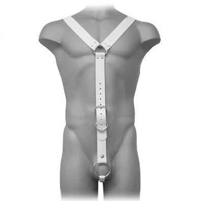 Harnais cuir homme blanc anneau pénis Leather Body, vue 1 sur 1