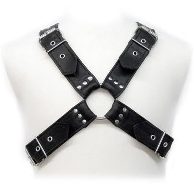 Harnais cuir homme boucles réglables Leather Body, vue 1 sur 1
