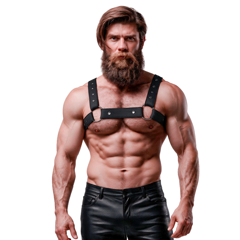 harnais de sport réglable en néoprène pour homme Fetish Submissive Attitude, photo principale