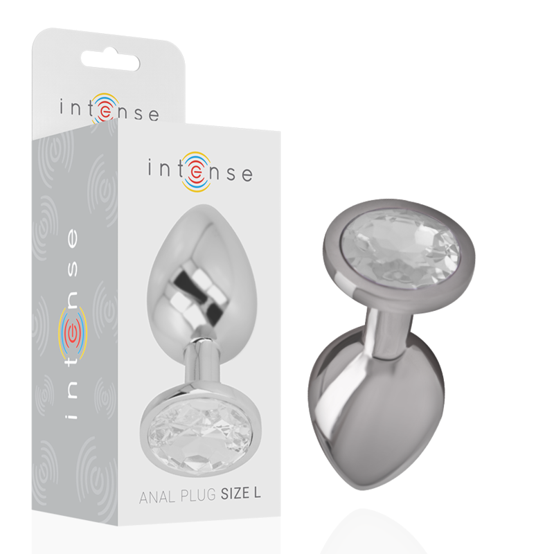 plug anal en métal bijou argenté taille L Intense, photo principale