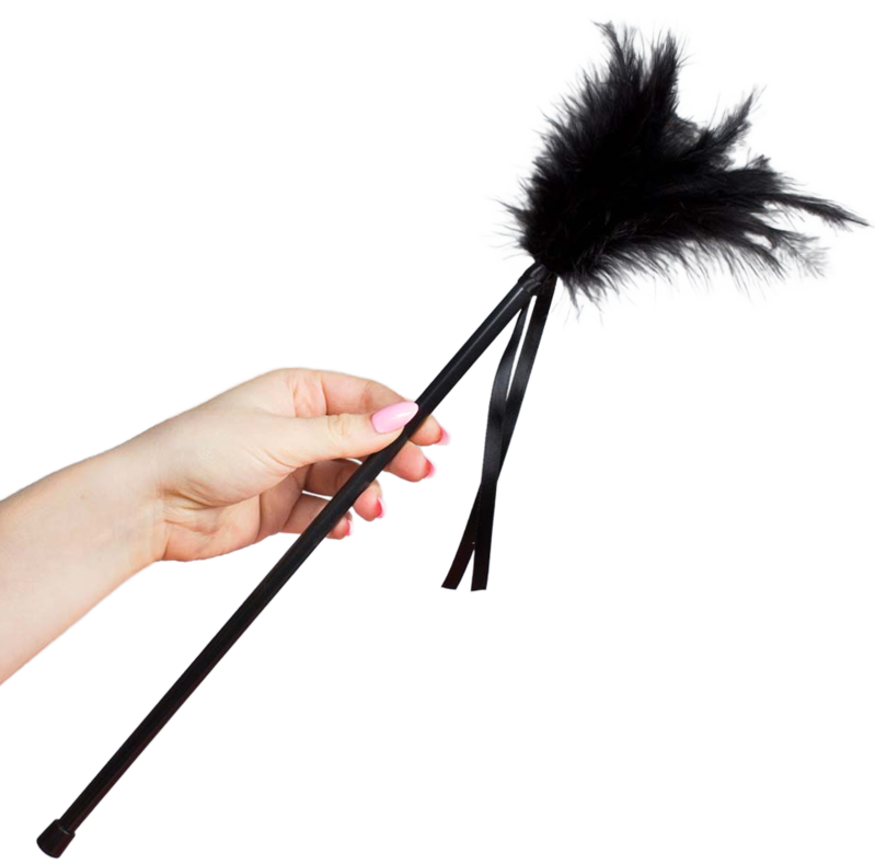 plumeau à plumes noires 40 cm Secretplay, photo principale