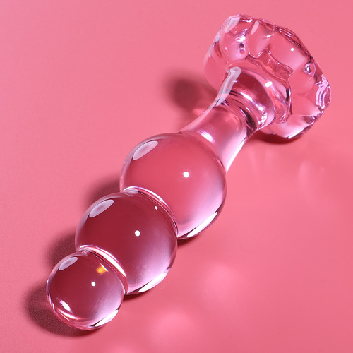 Plug anal en verre Nebula Ibiza modèle 1 transparent 10,5 cm