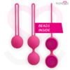 set de 3 boules de Kegel en silicone rose Osian Moressa, photo principale