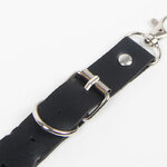 Harnais ceinture et jarretières cuir noir chaînes Subblime vue 6 sur 12