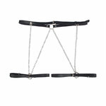 Harnais ceinture cuir noir à chaînes Subblime vue 5 sur 11