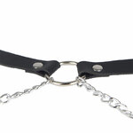 Harnais ceinture cuir noir à chaînes Subblime vue 6 sur 11