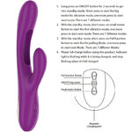 Vibromasseur langue oscillante violet Apolo Intense vue 6 sur 6