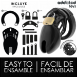 Addicted Toys Locked cage de chasteté Obsidian Hold taille S, vue 4 sur 7