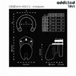 Addicted Toys Locked cage de chasteté Obsidian Hold taille S, vue 5 sur 7