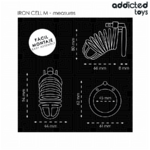 Addicted Toys Locked cage de chasteté métal Iron Cell taille M, vue 5 sur 7