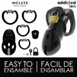 Addicted Toys Locked cage de chasteté Unbroken Den 9,8 cm, vue 4 sur 7