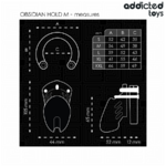Addicted Toys Locked cage de chasteté Obsidian Hold taille M, vue 4 sur 7