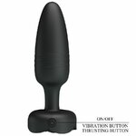 Plug anal vibrant Pretty Love Tarion lumière LED noir 12,5 cm, vue 7