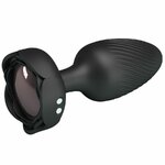 Plug anal vibrant Pretty Love Osborn lumière LED noir 9,8 cm, vue 2