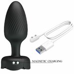 Plug anal vibrant Pretty Love Osborn lumière LED noir 9,8 cm, vue 7
