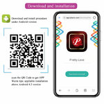 Vibromasseur œuf va-et-vient Pretty Love Klay violet contrôlé par application, vue 7