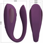 Masseur clitoridien Pretty Love Aari violet avec application gratuite, vue 5