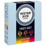 Pack échantillon préservatifs Mister Size 53-57-60 mm 3 unités, vue 3 sur 4