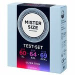 Pack échantillon préservatifs Mister Size 60-64-69 mm 3 unités, vue 2 sur 4