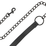 collier de posture noir avec laisse chaîne Darkness 4