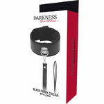 collier doublé néoprène avec laisse chaîne noire Darkness 6