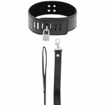 collier BDSM avec cadenas noir Darkness 2