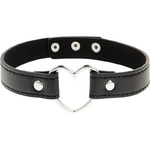 collier fétiche en cuir végan avec cœur Coquette Chic Desire 3
