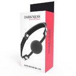 bâillon en silicone noir avec lanières Darkness 4