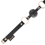 bâillon boule respirant en cuir végan Begme Black Edition 3