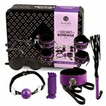 kit BDSM 8 pièces violet et noir Secretplay 3