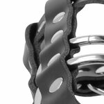 cage de chasteté en cuir végan avec serrure Darkness 4