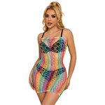 robe résille épaules nues arc-en-ciel Subblime 3