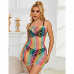 robe résille épaules nues arc-en-ciel Subblime 8