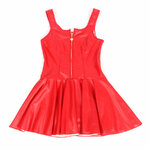 robe en similicuir rouge fermeture éclair cœur S/M Subblime 5