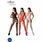 bodystocking noir en résille et dentelle effet mini-robe Passion BS099 8