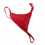 bodystocking résille rouge à motif losange avec gants Subblime 952181 7