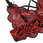 Ensemble dentelle rouge et noire Subblime, vue 4