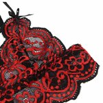 Ensemble dentelle rouge et noire Subblime, vue 7