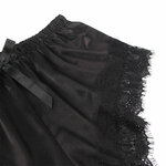 chemise de nuit décontractée en soie avec pantalon en dentelle noir S/M Subblime 953935 6