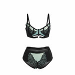 ensemble soutien-gorge vert avec fermeture éclair S/M Subblime 955557 5