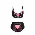 ensemble soutien-gorge rose avec fermeture éclair S/M Subblime 955571 5