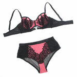 ensemble soutien-gorge rose avec fermeture éclair L/XL Subblime 955588 7