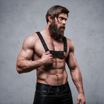 harnais de sport réglable en néoprène pour homme Fetish Submissive Attitude 3