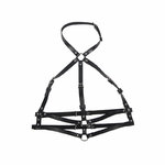 harnais de poitrine avec anneau en cuir noir taille unique Subblime 4