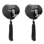 cache-tétons à paillettes noires Coquette Chic Desire 3