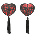 cache-tétons rouge et noir Coquette Chic Desire 3